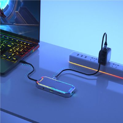 6. UNITEK HUB USB-C, HDMI 2.0, RJ45, 3,5MM, PD 100W