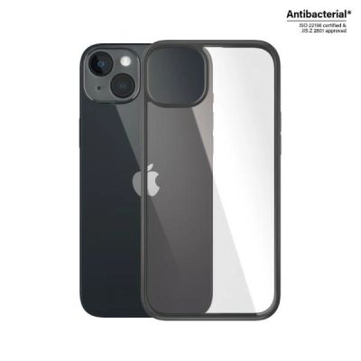 2. Etui PanzerGlass ClearCase antybakteryjne na iPhone 14 Plus / 15 Plus - przezroczysto-czarne