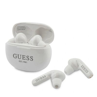 Słuchawki bezprzewodowe Guess GUTWS1CWHTWS Bluetooth - białe
