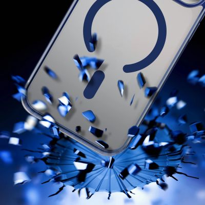 3. Etui 3mk Frosty MagCase na iPhone 17 Pro - niebieskie