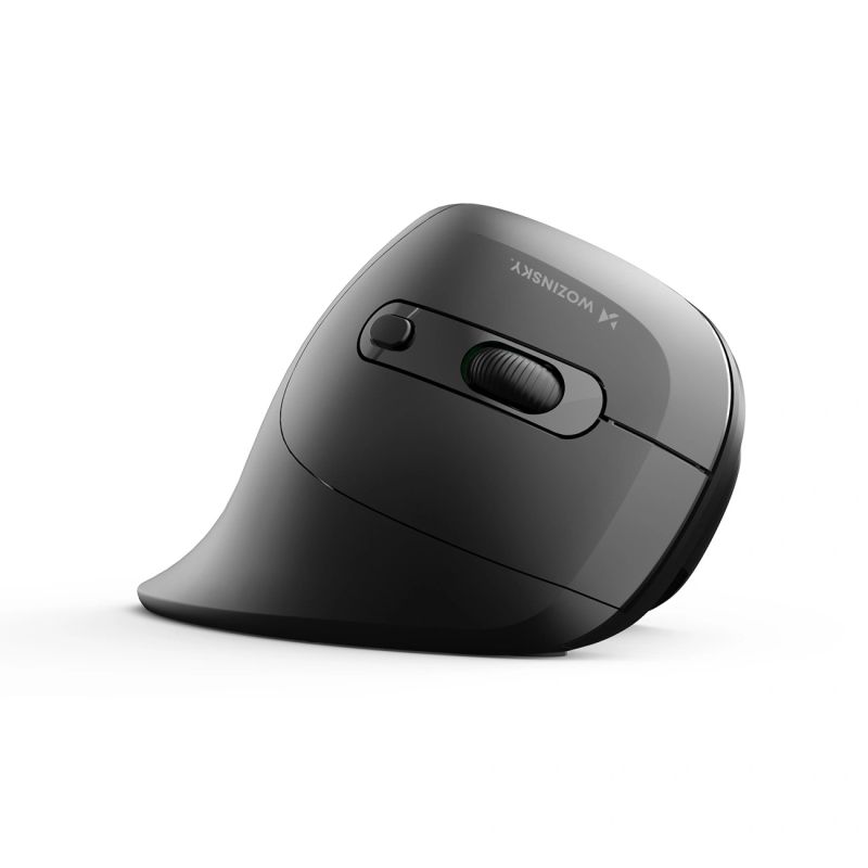 4. Mysz bezprzewodowa Wozinsky WWM-1076 pionowa ergonomiczna 3600 DPI - czarna