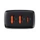 7. BASEUS ŁADOWARKA SIECIOWA 2XUSB, USB-C (CZARNA)