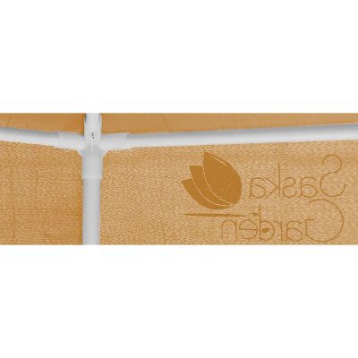 6. PAWILON OGRODOWY SZEŚCIOKĄTNY 2x2x2x2.5M Z MOSKITIERĄ BEŻOWY