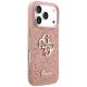 4. Etui Guess Fixed Glitter Big 4G na iPhone 17 Pro - różowe