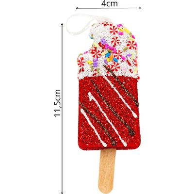 26. LODY DEKORACJA WISZĄCA BOMBKA 3SZT CZERWONY