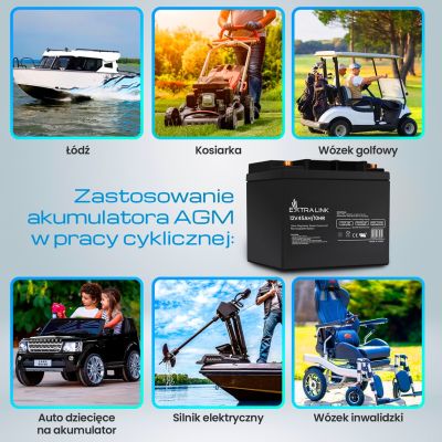 17. EXTRALINK AKUMULATOR BATTERY ACCUMULATOR AGM 12V 45