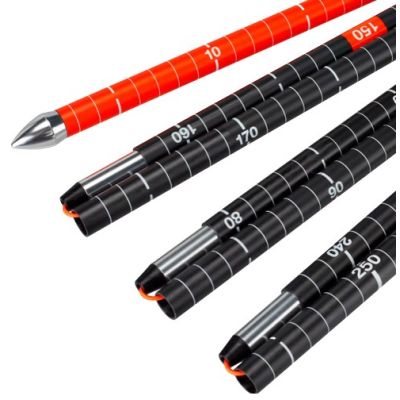 4. Mammut Carbon Probe 280 speed lock kije do nart 2 szt. 2,8 m Czarny, Czerwony