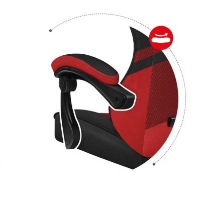 5. Fotel gamingowy Huzaro Force 4.4 Red Mesh