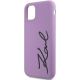 6. Etui Karl Lagerfeld Silicone Signature na iPhone 11 / Xr - purpurowe