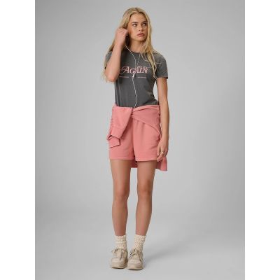 4. T-shirt slim z nadrukiem damski 4F 4FRAW26TTSHF4373-24S