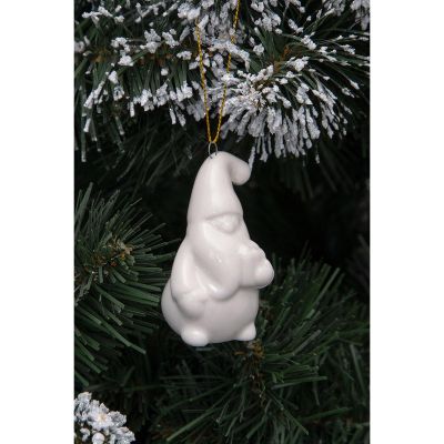 11. MIKOŁAJ ŚWIĄTECZNY CERAMICZNY BOMBKA 7,8CM 1 szt