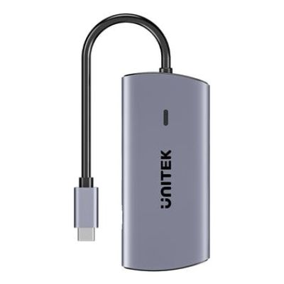UNITEK HUB USB-C 6 W 1 | 3X USB-A | 5GBPS | PD 100 W | HDMI 4K@30HZ | RJ45
