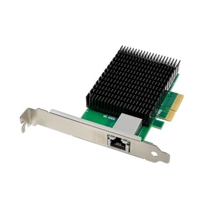 4. Karta sieciowa LevelOne GB PCIe4x 1xRJ45 10Gbps zielona