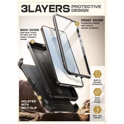 5. Etui Supcase Unicorn Beetle Pro na Samsung Galaxy S25 FE - czarne