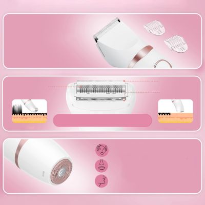 3. Trymer damski MAXGROOM M-105 3w1 do ciała i twarzy - biały