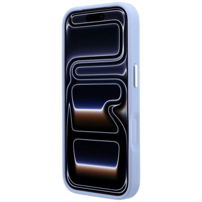 5. Etui Karl Lagerfeld with Ring Stand 360 Karl Head Pin MagSafe na iPhone 18 Pro / 17 Pro - jasnoniebieskie