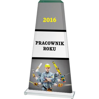 4. Trofeum szklane z nadrukiem kolorowym LuxorJet