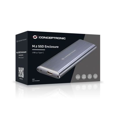 4. Conceptronic HDE01G obudowa do dysków twardych Obudowa SSD Szary M.2