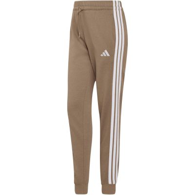 2. Spodnie damskie adidas Essentials 3-Stripes Fleece Slim beżowe KF8317