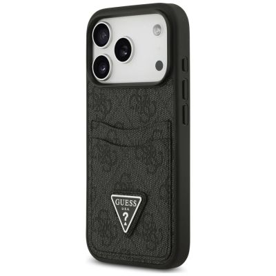 2. Etui Guess 4G nauble Card Triange na iPhone 18 Pro / 17 Pro - czarne