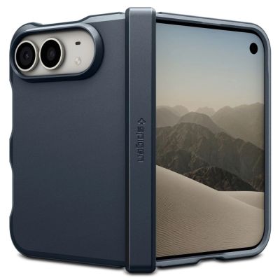 2. Etui Spigen Tough Armor T MagSafe na iPhone Duo - granatowe