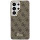 3. Etui Guess 4G Script MagSafe na Samsung Galaxy S26 Ultra - brązowe
