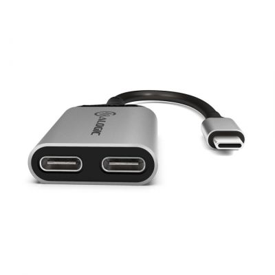 3. Alogic Adapter USB-C -> 2x USB-C St/2xBu 10cm Space grey