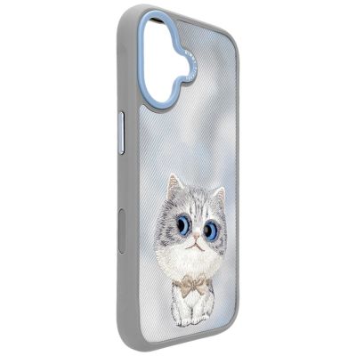 5. Etui Nimmy Big Eyed Pet 2.0 Cat do iPhone 17 - szare