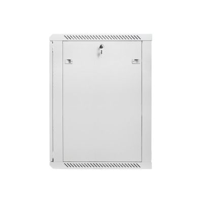 5. Szafa montażowe Lanberg WF01-6618-10S (18U; 900mm / 600mm / 600 mm; wisząca; Szklane; 19''; kolor szary)
