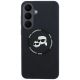 3. Etui Karl Lagerfeld Silicone Karl&Choupette Heads MagSafe na Samsung Galaxy S26 FE - czarne
