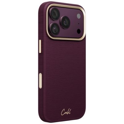 2. Etui UNIQ Coehl Mirelle Magnetic Charging na iPhone 18 Pro / 17 Pro - bordowe
