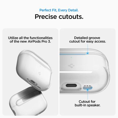 13. Etui Spigen Liquid Crystal na AirPods Pro 3 - przezroczyste