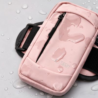 4. Opaska Tech-Protect M6 Universal Sport Armband na ramię - różowa