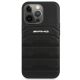 3. Etui AMG Leather Debossed Lines na iPhone 14 Pro Max - czarne