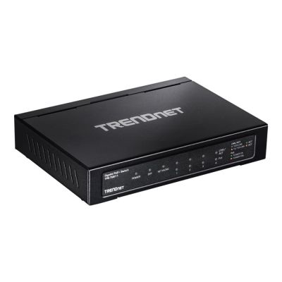6. TRENDnet Switch  6 Port Gbit PoE+  65W                Metall