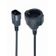 2. Adapter GEMBIRD PC-SFC14M-01 (C14 / IEC C14 / IEC 320 C14 M - Schuko, Shuko F; 0,15m; kolor czarny)