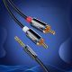 9. Kabel Ugreen AV116 10591 audio mini jack 3,5 mm (męski) / 2RCA (męski) 5m - czarny