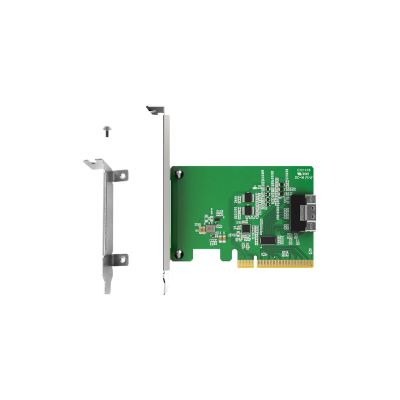 3. IcyDock slimSAS 8i to PCle 4.0 x8 PCle Adapter with Reciver