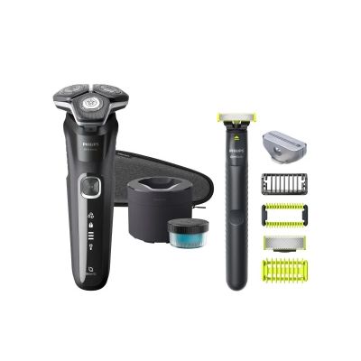 2. Philips SHAVER Series 5000 S5898/79 maszynka do golenia Golarka rotacyjna Przycinarka Chrom