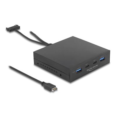 DELOCK Panel Przedni 3.5 USB 3.2 Gen 2 z 2 x USB-C + 2 x USB-A