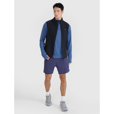 4. Bezrękawnik męski do biegania 4F 4FWSS25TVJAM248-20S