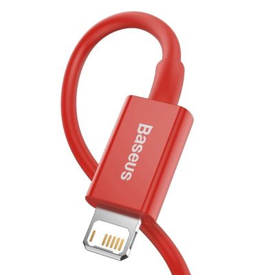 3. Baseus Superior kabel USB - Lightning 2,4 A 1 m czerwony (CALYS-A09)