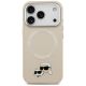 3. Etui Karl Lagerfeld Karl & Choupette Pins MagSafe do iPhone 17 Pro Max - beżowe