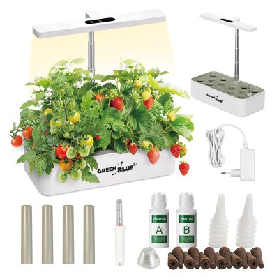 3. GREENBLUE INTELIGENTNY SYSTEM WEWNĘTRZNEJ UPRAWY ROŚLIN, DONICZKA SMART, POJEMNOŚĆ 4L, NA 12 ROŚLIN, DIODY LED FULL SPECTRUM