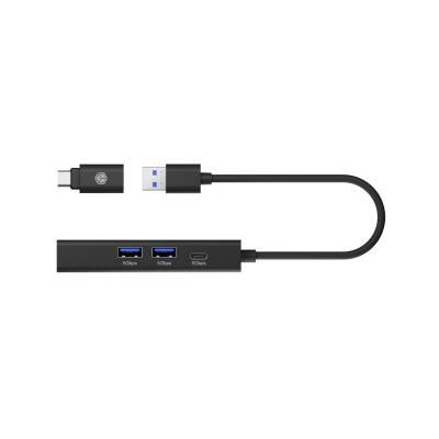 5. ICY BOX IB-HUB1439-LAN Przewodowa USB 3.2 Gen 1 (3.1 Gen 1) Type-A Czarny