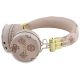 2. Słuchawki nauszne Bluetooth Guess Peony Script Round Shape ENC - brązowe