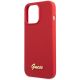 6. Etui Guess Silicone Vintage Gold Logo na iPhone 13 Pro Max - czerwone