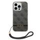 2. Etui Guess 4G Print Strap na iPhone 14 Pro - czarne
