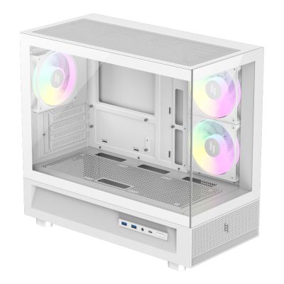 3. GameMax NEX C31 WH zabezpieczenia & uchwyty komputerów Biały