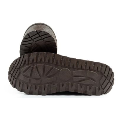 9. Lee Cooper buty śniegowce damskie zimowe modne futerko ocieplane botki ciemny brąz